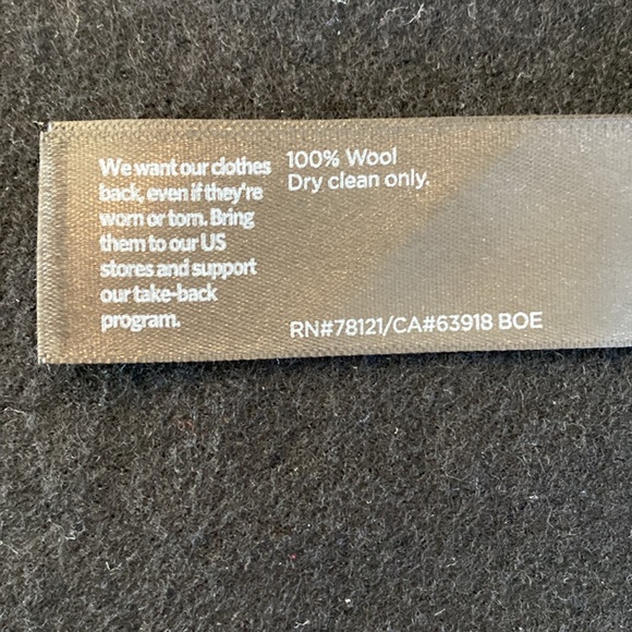 Eileen Fisher Boiled Wool Jersey Long Blazer women’s size xs black - Picture 4 of 13